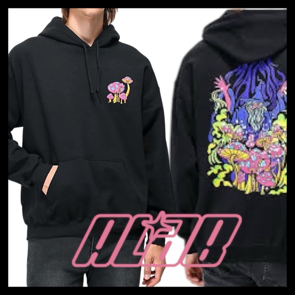 A.LAB Black Magic Fungi Pullover Graphic Hoodie (M) - Picture 4 of 14